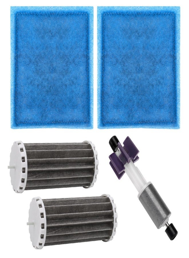Trdzi Aquarium Filter Cartridges Kit For Marineland Penguin Power Filters 350 Includes Aquarium Impeller, Rite Size C Filter Cartridges, Biowheel Filter for Fish Tank Multiple Stage Filtration, PRBW2350B - Image 1
